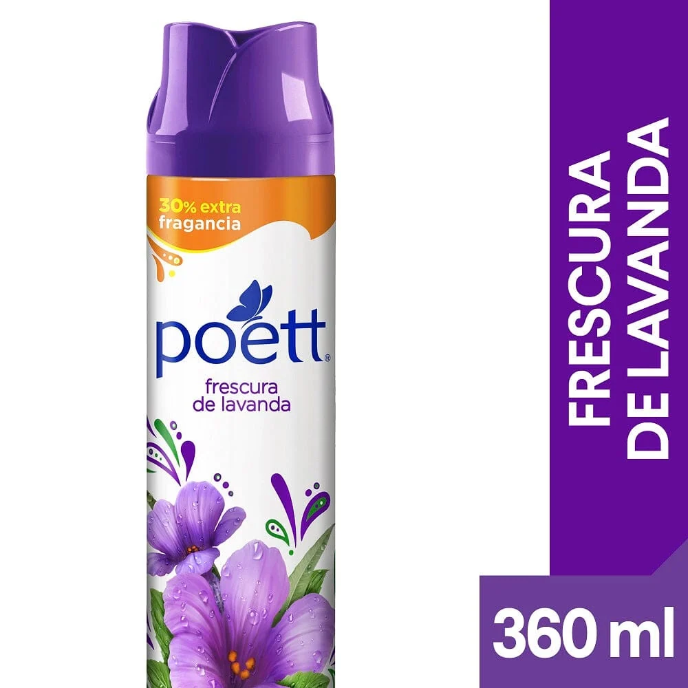 Desodorante Ambiental Aerosol Lavanda 360 Ml POETT