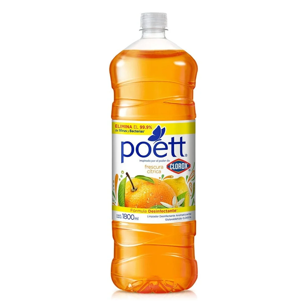 Limpiador Piso Aroma Frescura Cítrica 1.8 Lt POETT