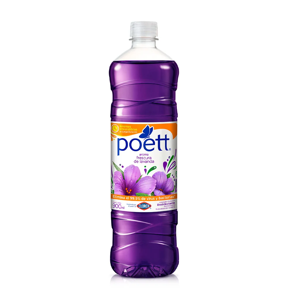 Limpiador De Pisos Botella 900 Cc Lavanda POETT