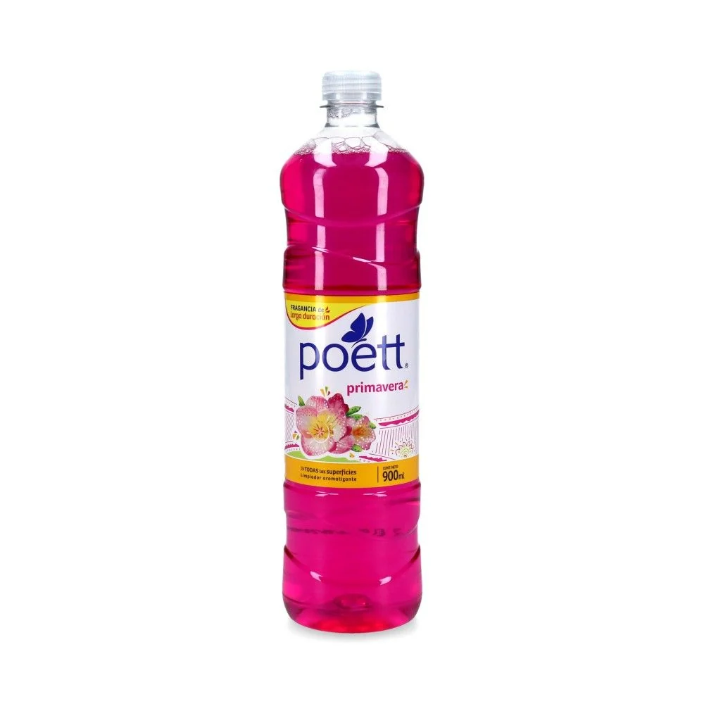 Limpiador De Pisos Botella 900 Cc Primavera POETT