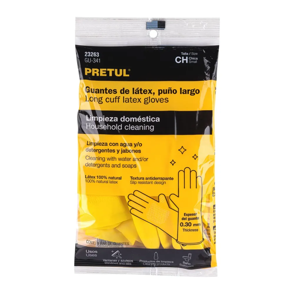Guantes de látex para limpieza, CH, Pretul