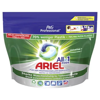 Cápsulas de lavado Ariel Professional Allin1 Universal+ 60 unidades Procter & Gamble