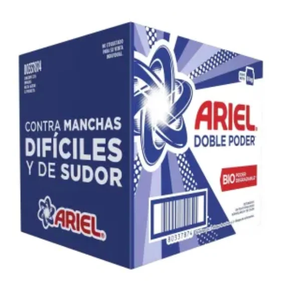 Detergente Ariel doble poder en polvo 8K - ZK Procter & Gamble
