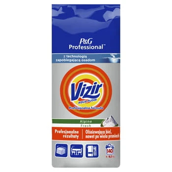 Detergente en polvo Professional Alpine Fresh Vizir 9,1 kg (140 lavados) Procter & Gamble