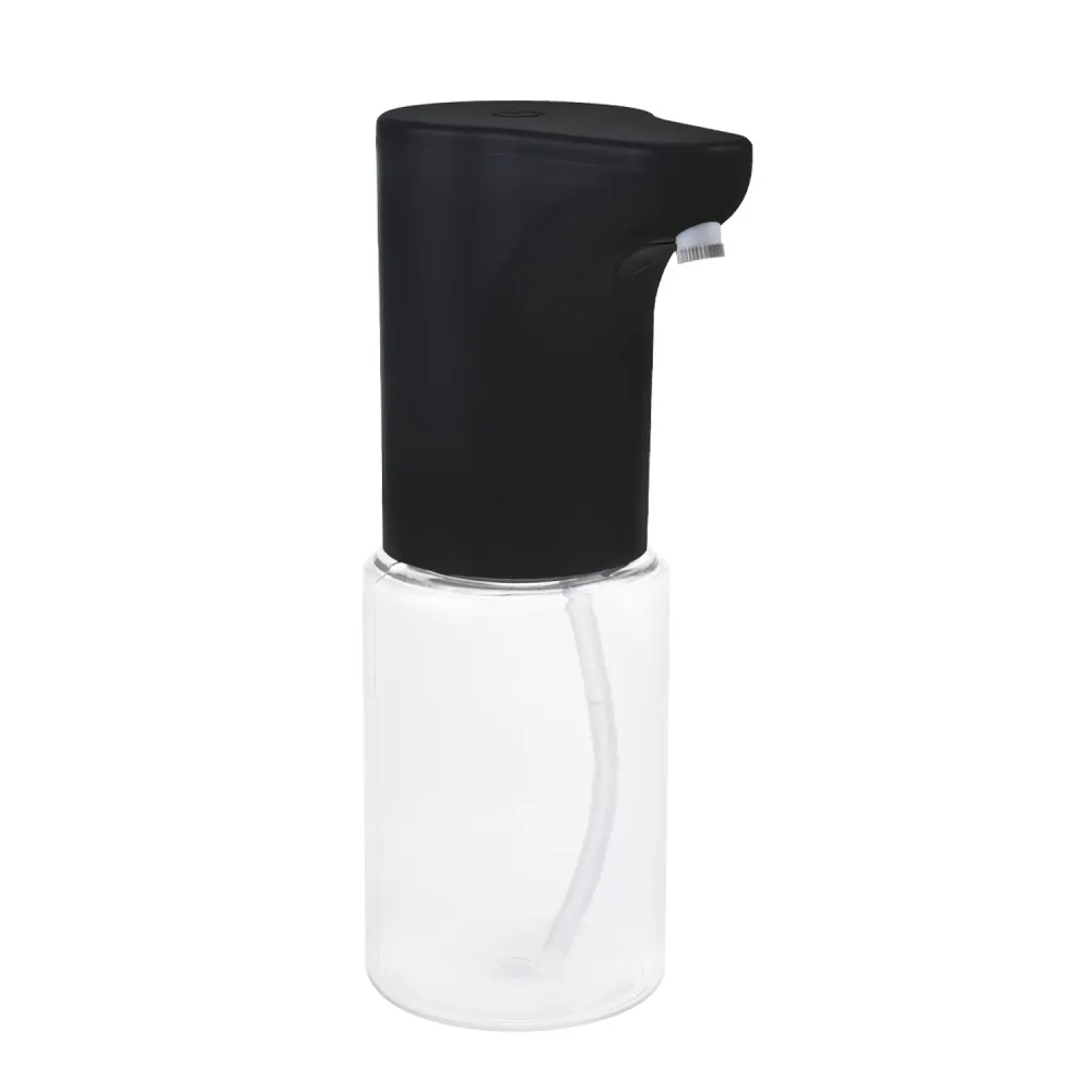 Dispensador automático Promedix, contenedor dispensador para jabones líquidos, líquidos desinfectantes, 300ml, negro, PR-5...