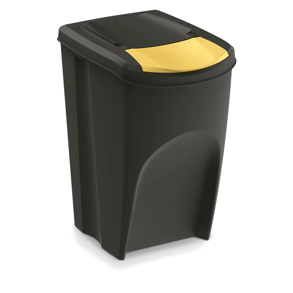 Contenedor de reciclaje Keden Sortibox 4x35L negro Prosperplast