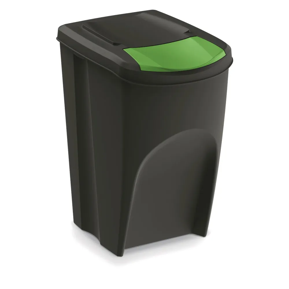 Contenedor de reciclaje Keden Sortibox 4x35L negro Prosperplast