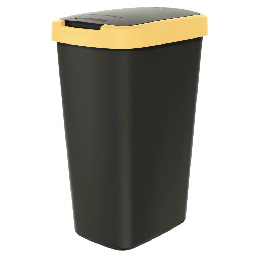 Keden COMPACTA Q papelera con tapa - amarillo brillante 45l Prosperplast
