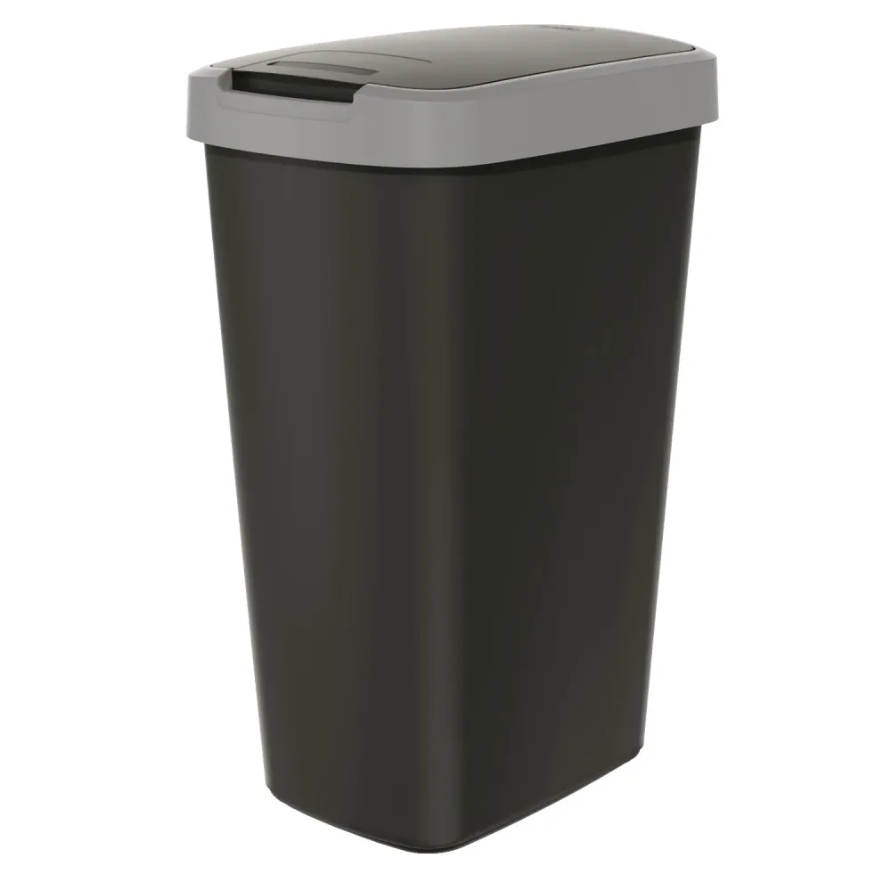 Keden COMPACTA Q Papelera con tapa - gris liso 45l Prosperplast
