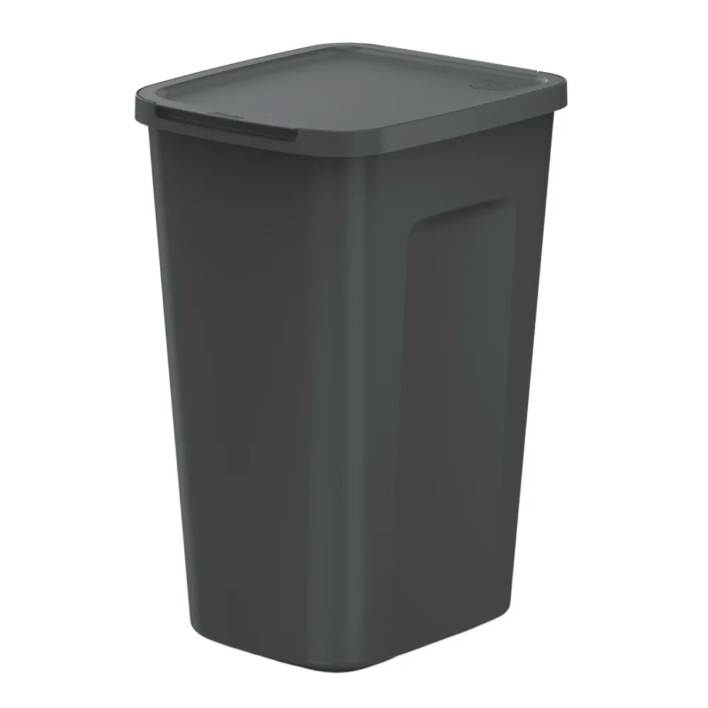 Keden Papelera, Capacidad 50 litros, Color negro, COMPACTA Q PLUS Prosperplast