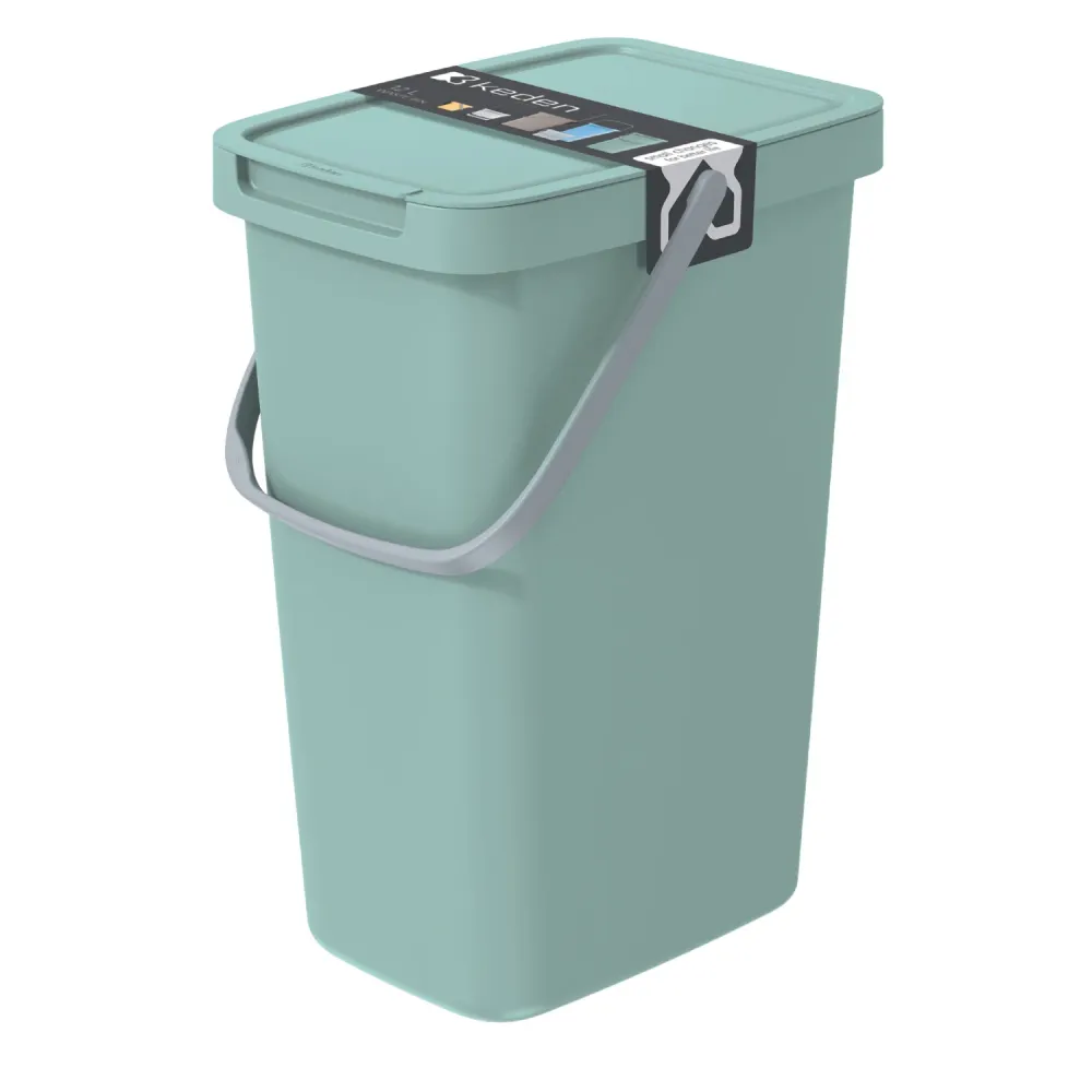 Keden Systema Q Cubo de Basura Cubo de Reciclaje 12L Verde Claro Prosperplast