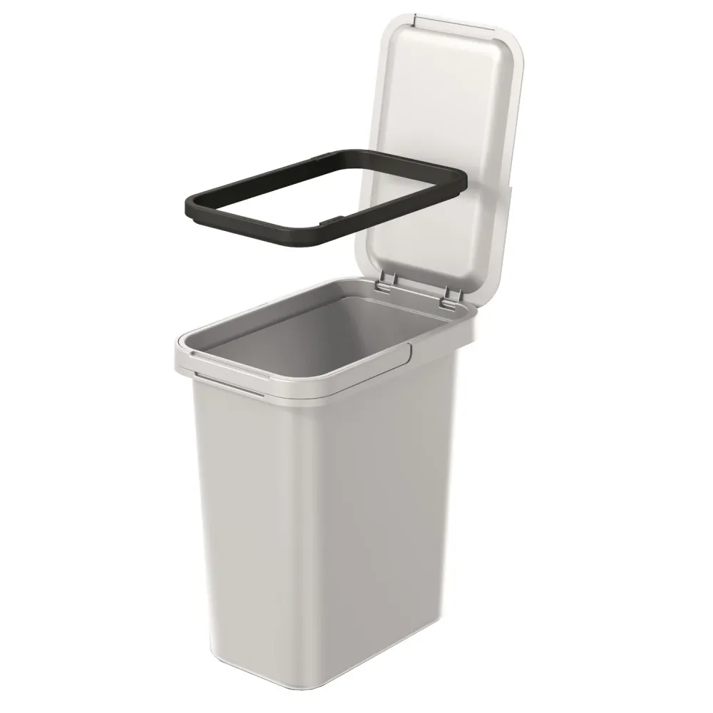 Keden SYSTEMA cubo de basura - gris ceniza 12 litros Prosperplast