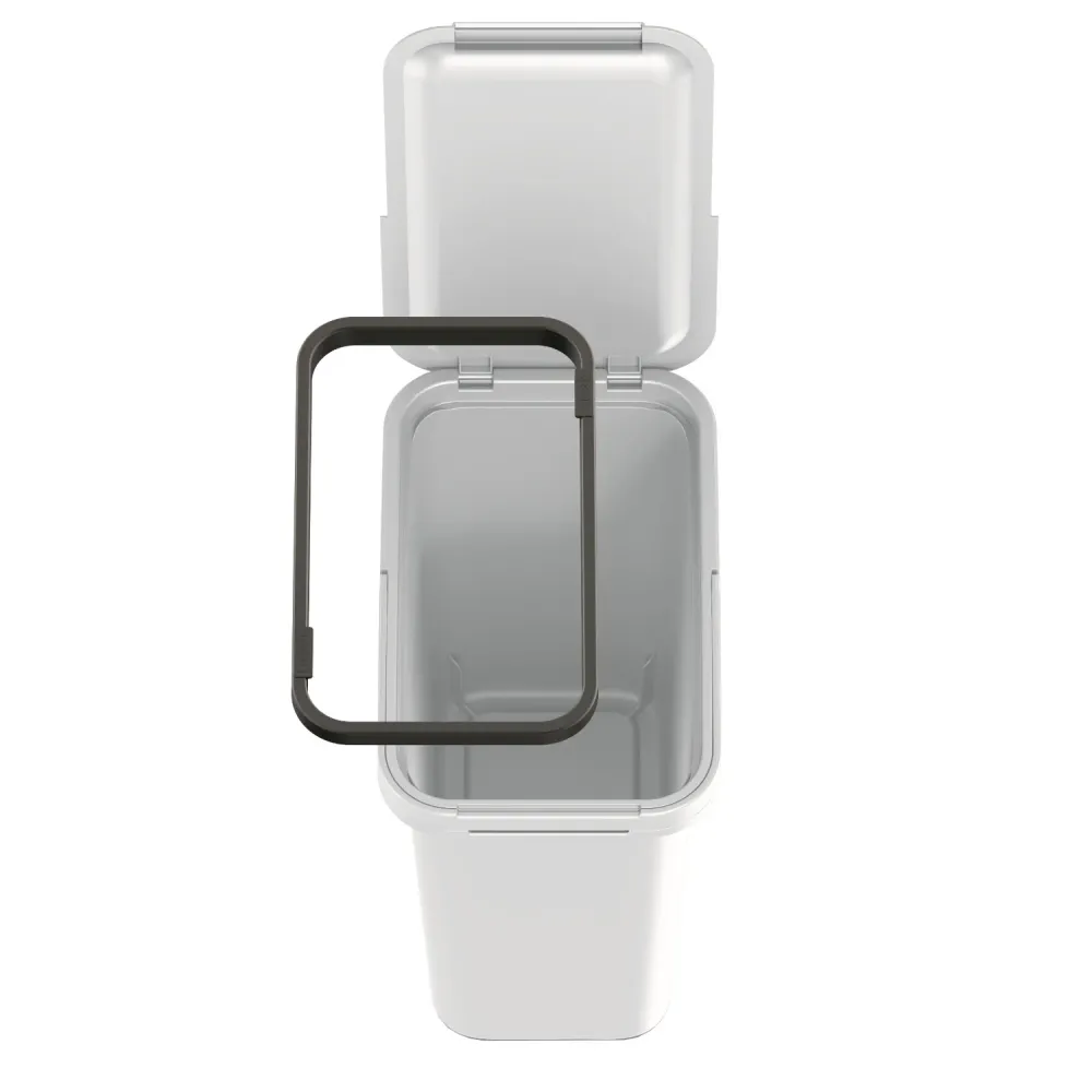 Keden SYSTEMA cubo de basura - gris ceniza 12 litros Prosperplast