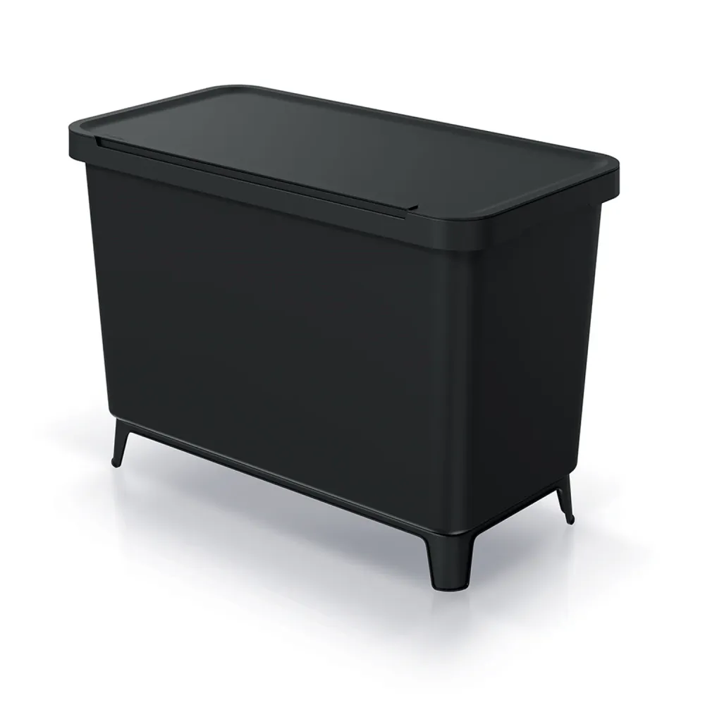 Papelera Keden SYSTEMA - reciclaje 3x10l negra Prosperplast