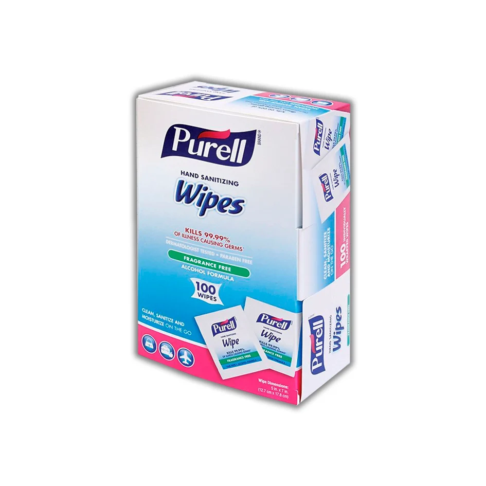 PURELL 100 TOALLITAS EN SOBRES INDIVIDUAL