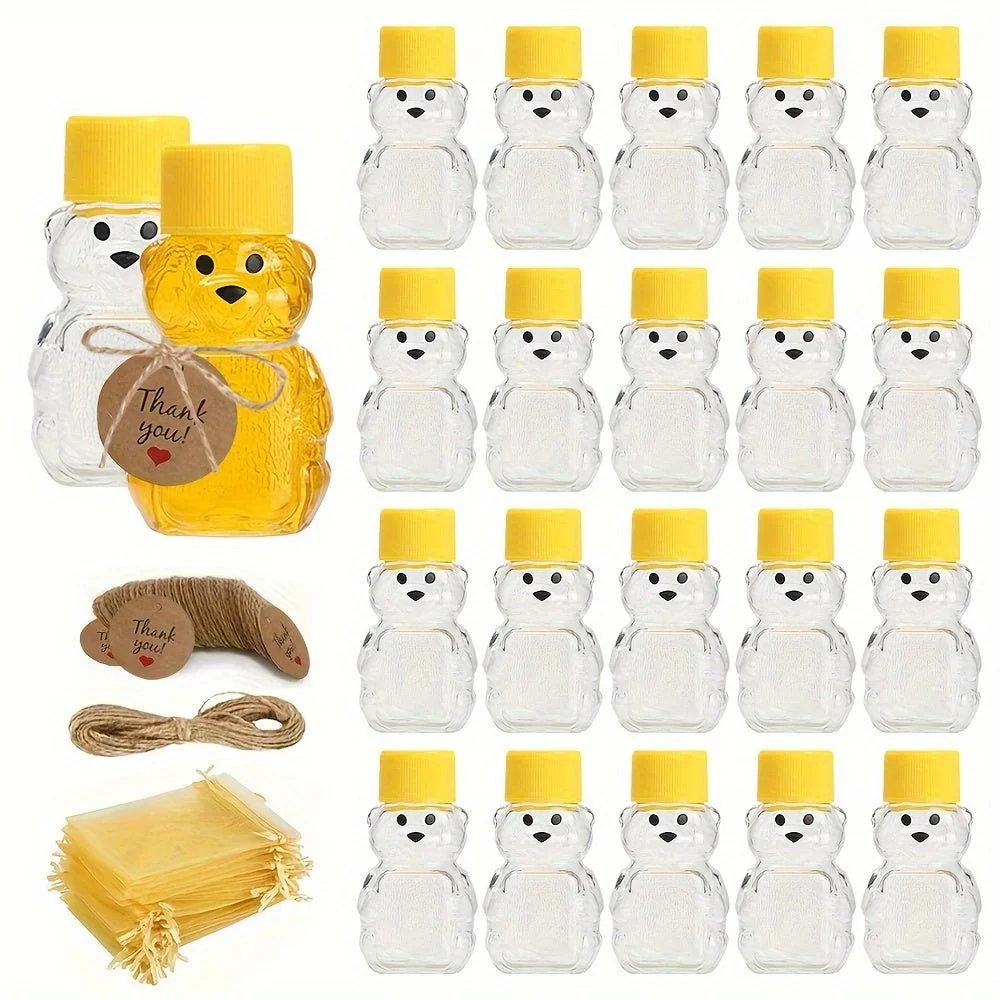25pcs de juego para regalar con botellas de Plástico de Oso de Miel Mini Vacíos con Tapa Quierox - Tienda Online