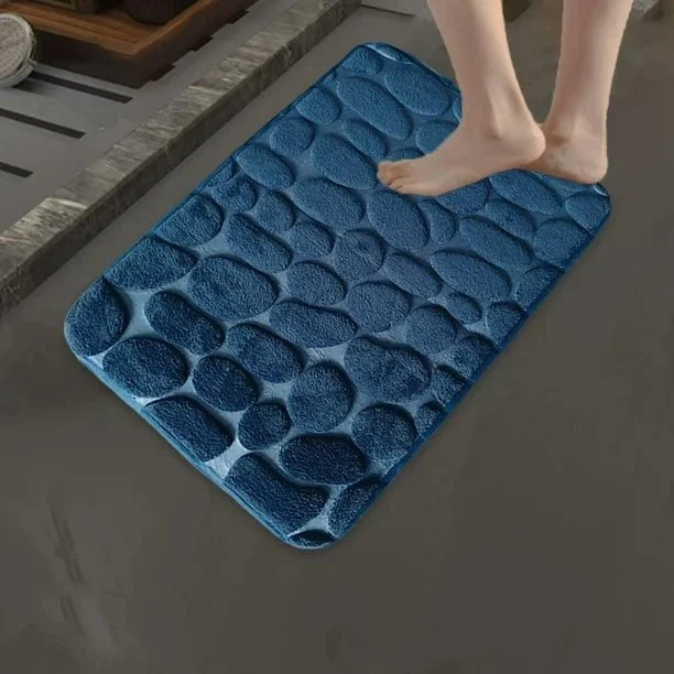 Alfombrilla antideslizante para baño de terciopelo coral con base de PVC Quierox - Tienda Online