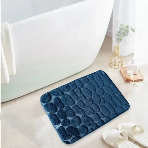 Alfombrilla antideslizante para baño de terciopelo coral con base de PVC Quierox - Tienda Online