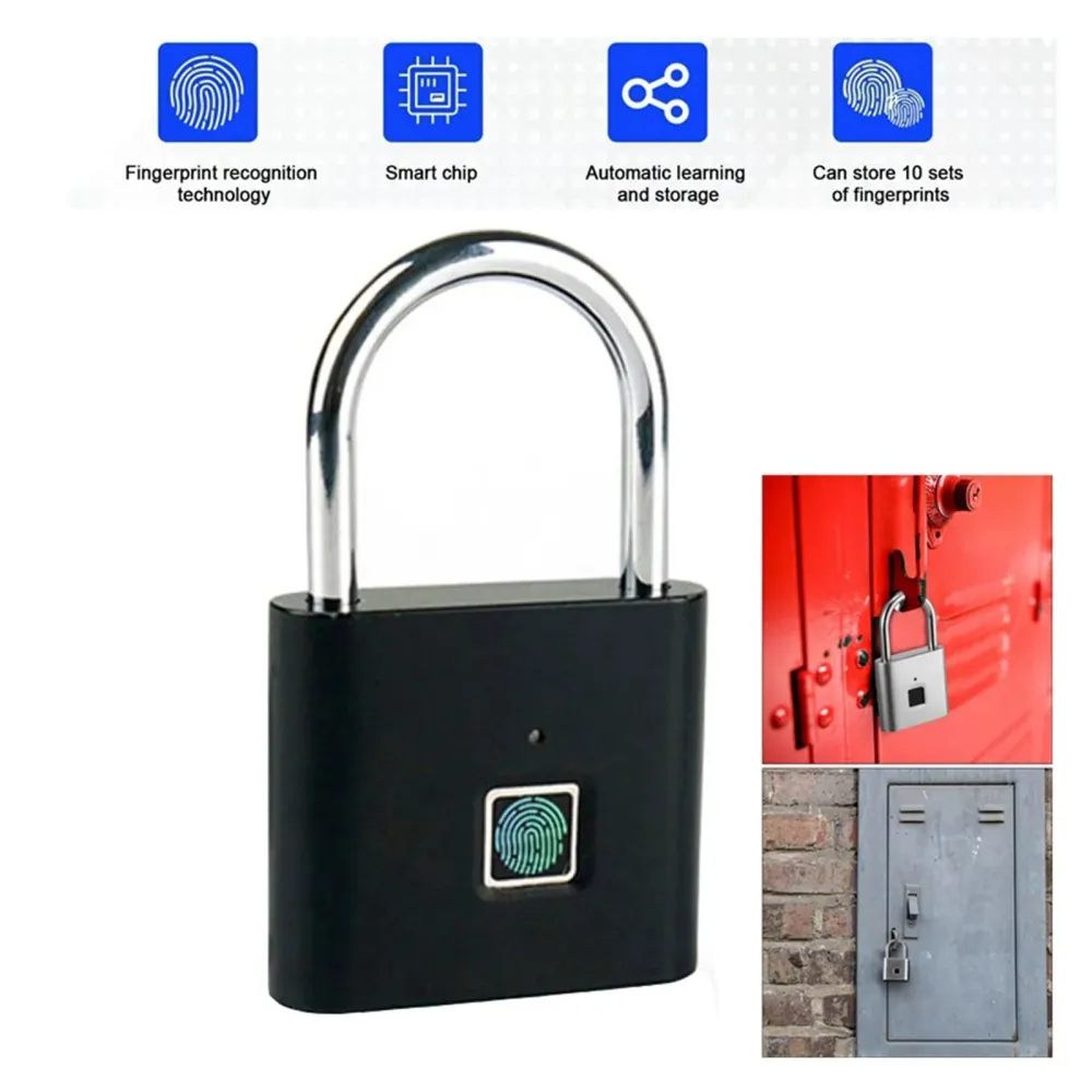Cerradura biométrica para puerta, candado de huella dactilar sin llave Quierox - Tienda Online