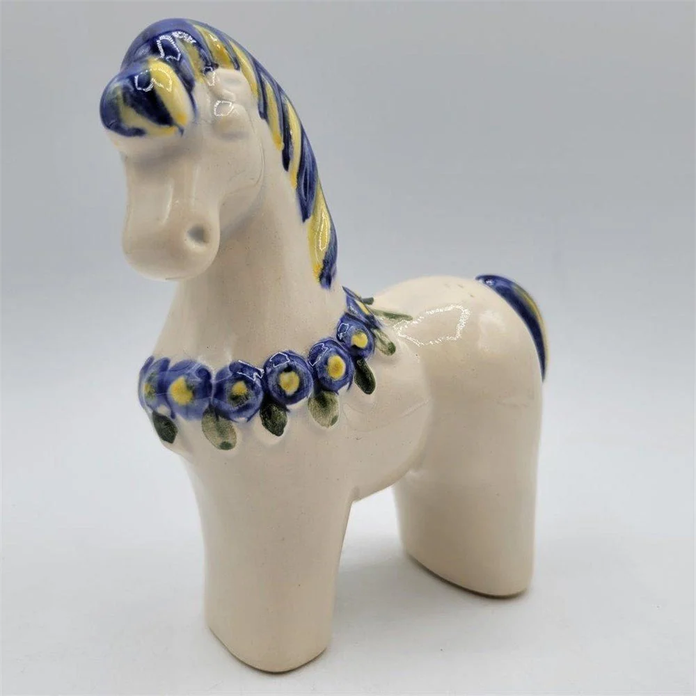 Figura de caballo de cerámica Rosa Ljung Båstad Suecia Quierox - Tienda Online