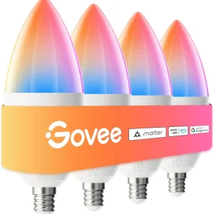 Govee - foco LED inteligente E12, bombillas RGBWW, paquete de 4 Quierox - Tienda Online