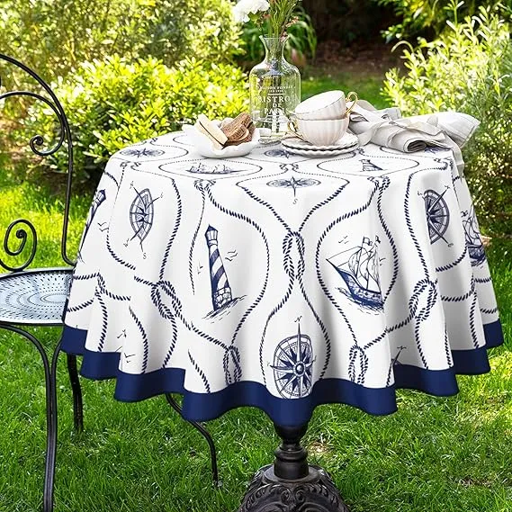 Mantel de verano con brújula náutica Yinhua de 55*55pulgadas Quierox - Tienda Online