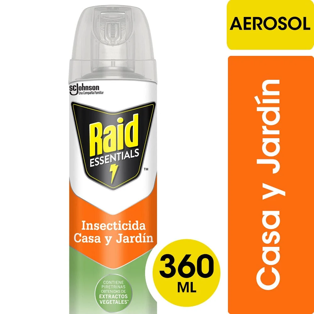 Insecticida Essentials Casa Y Jardin 360 Ml RAID