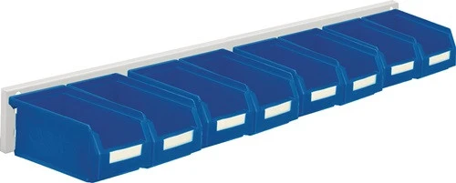 RASTERPLAN juego de cajas de almacenaje con frontal abierto H100xA920xP180mm chapa de acero/polietileno ( 9000428236 )