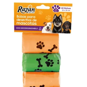 Bolsas Para Mascotas Razan 60 Unidades