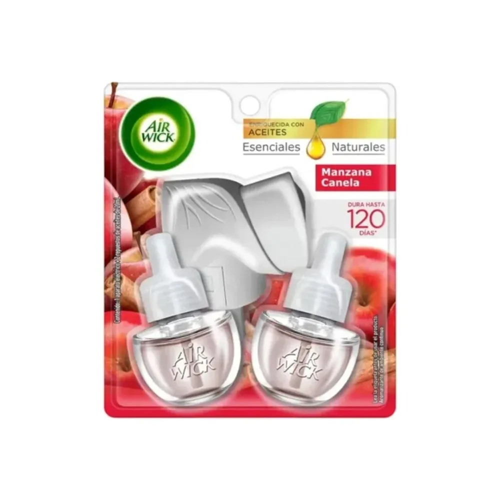 Aparato Electrico + 2 Repuestos Manzana Canela Airwick RB