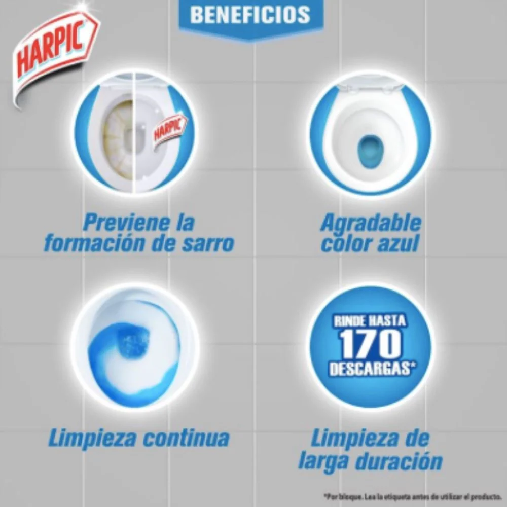 Bloque Acuatico Harpic x 5 RB