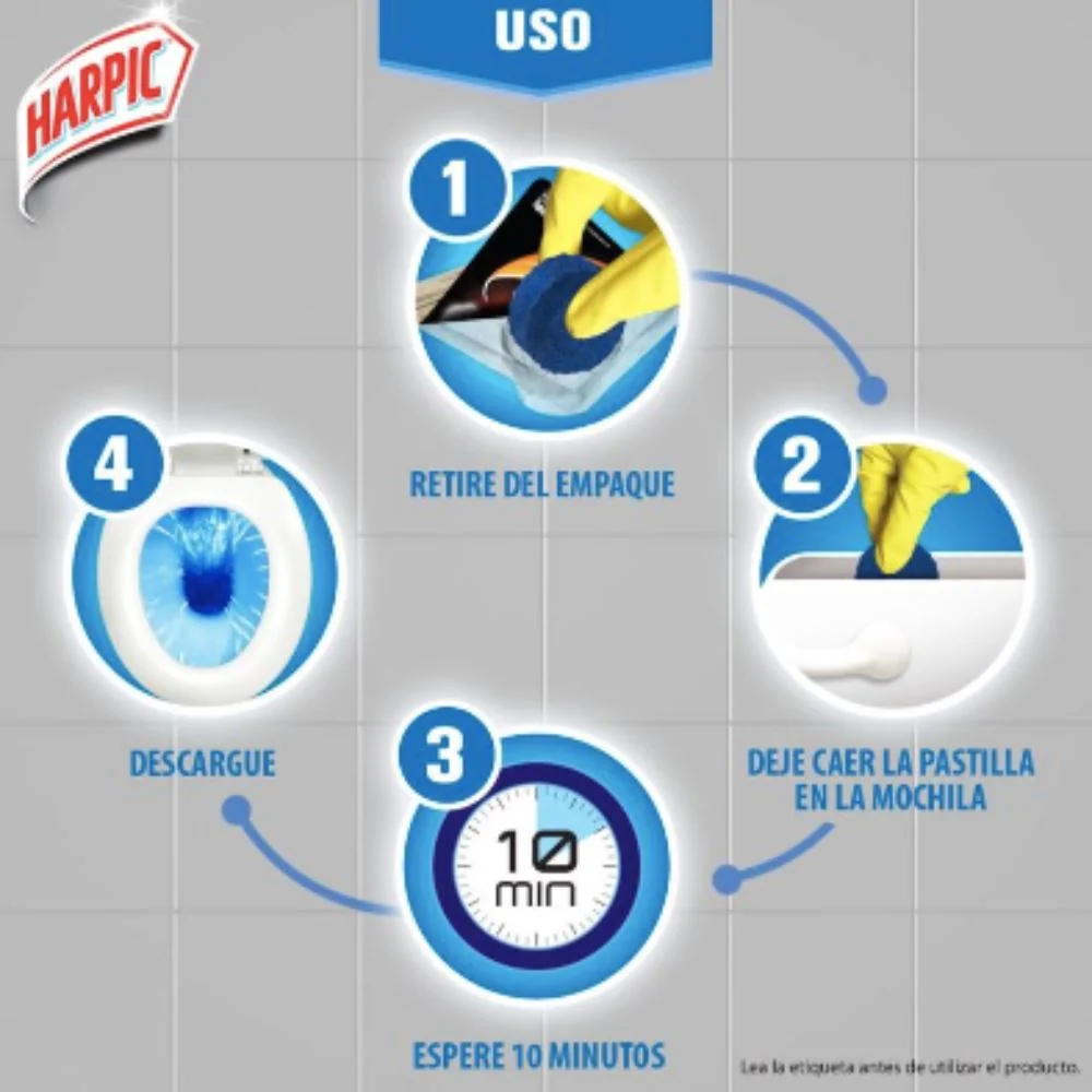 Bloque Acuatico Harpic x 5 RB