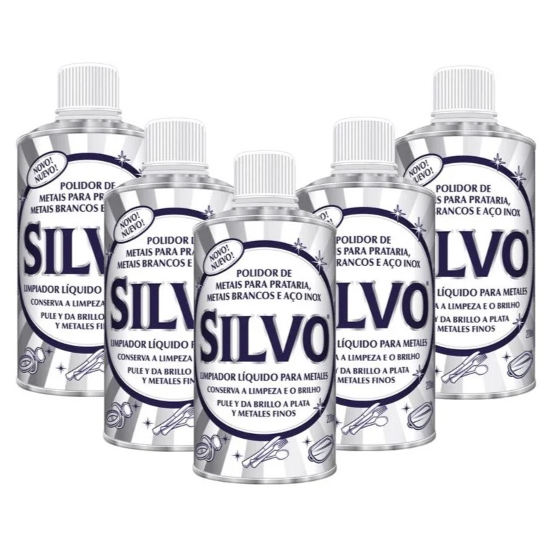 Limpiador de Metales 200 Silvo 5 x 200 ml RB