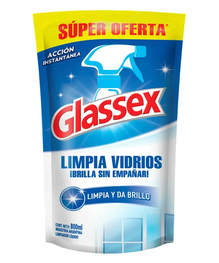 Limpiavidrios Doypack Glassex 800 ml RB