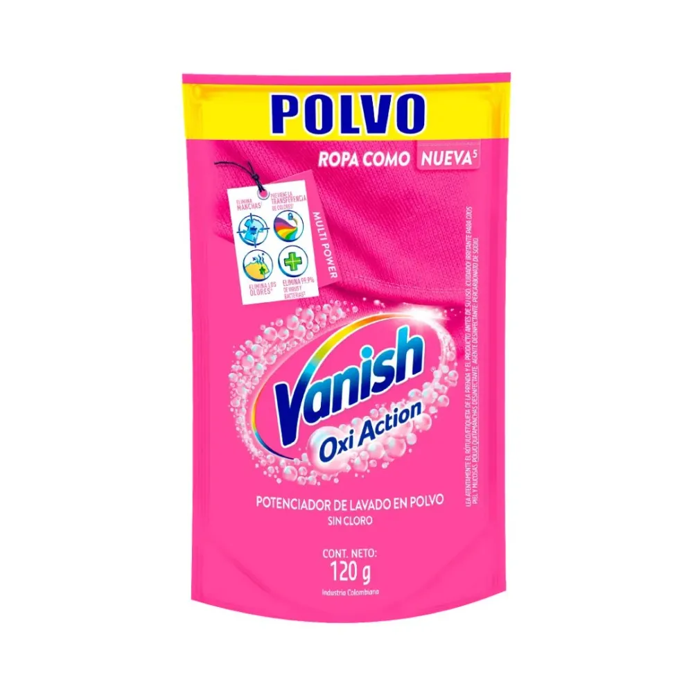 Potenciador de Lavado Oxi Action en Polvo Vanish 120 gr RB