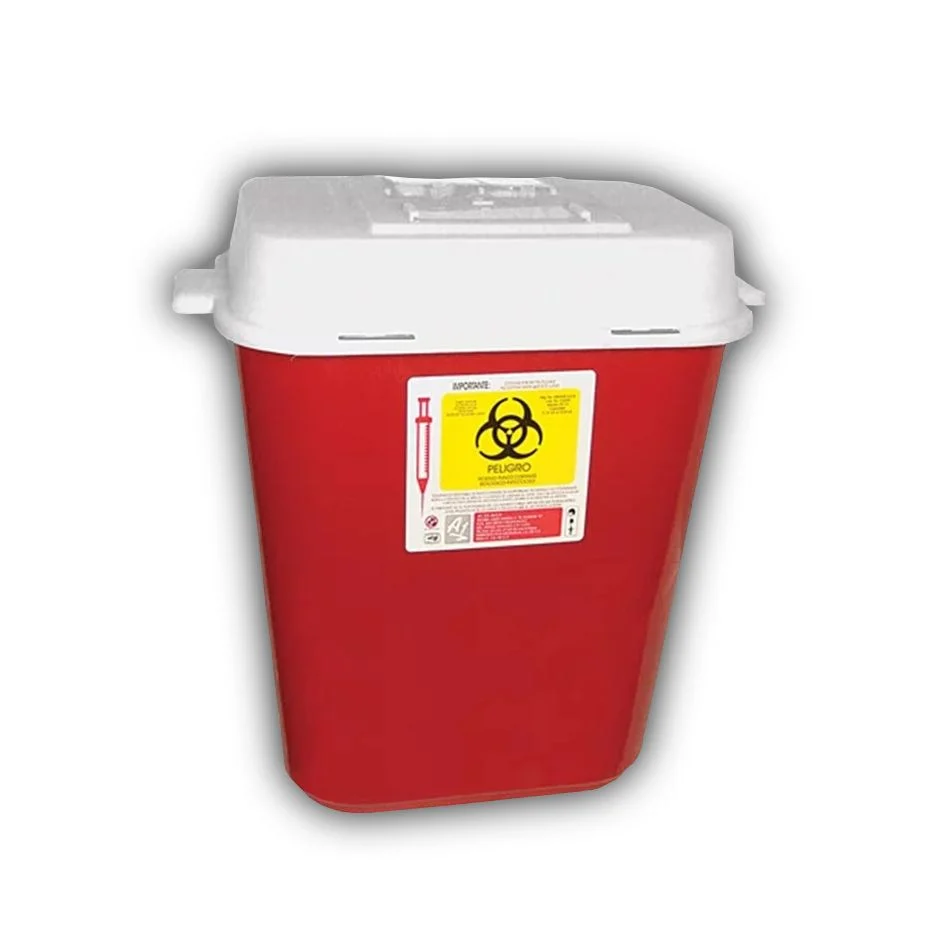 RECOLECTOR RPBI 13.25 LTS ROJO PILOPROPILENO PARA PUNZOCORTANTES