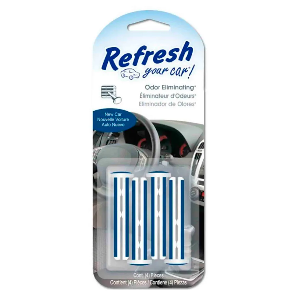 Ambientador Auto Refresh New Car Clip 4 Unidades REFRESH YOUR CAR