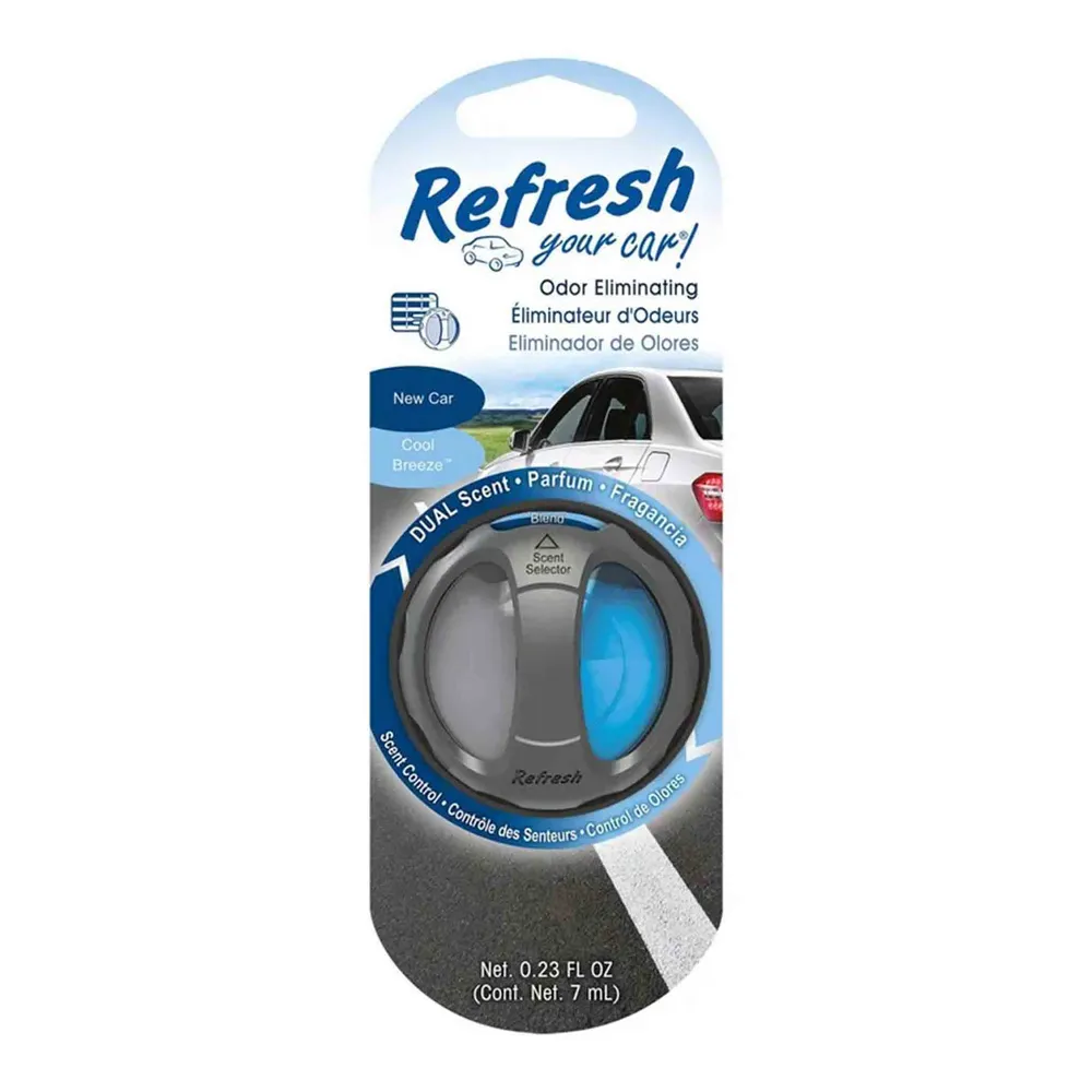 Aromatizante Auto Refresh Duo New Car/Cool Breeze REFRESH YOUR CAR