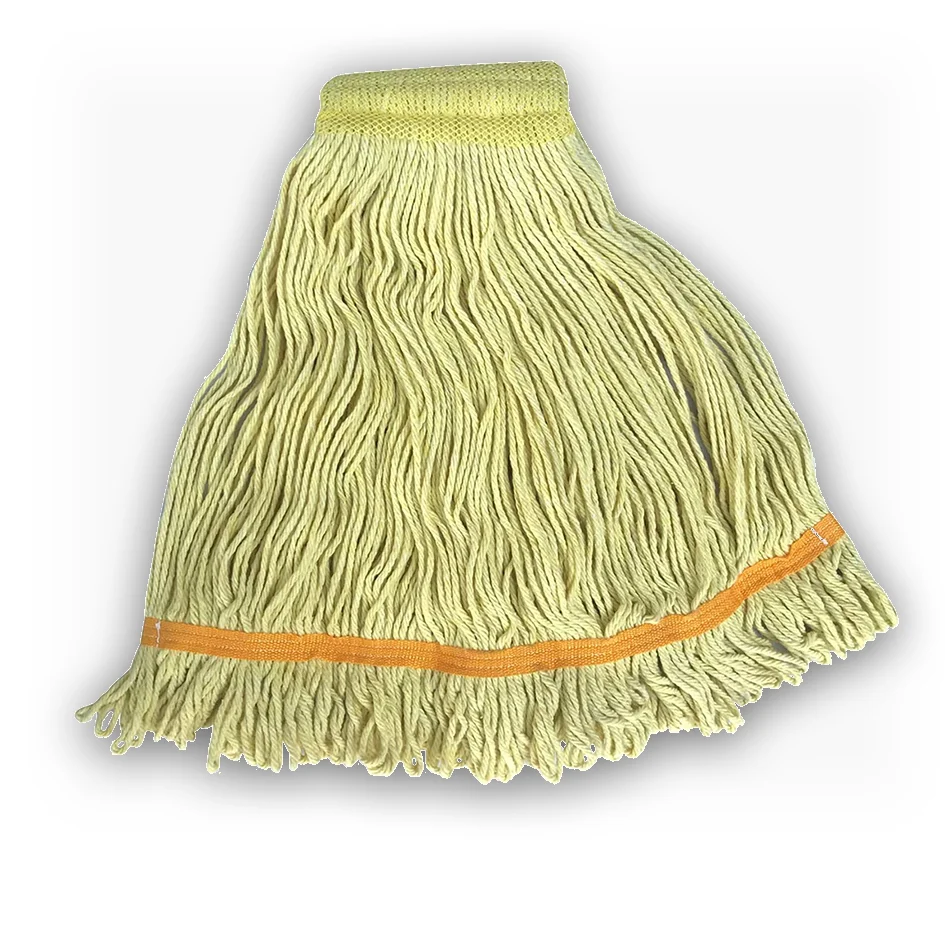 REPUESTO PABILO BLEND CABEZA CON COSTURA ANCHA AMARILLA MEDIANO LINEA LOOP END VICTORIA PREMIUM