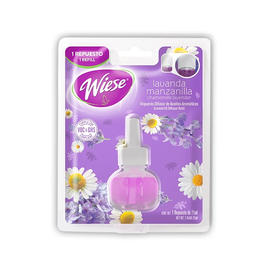REPUESTO DE WIESE LAVANDA MANZANILLA C/1 PZA DE 21 ML.