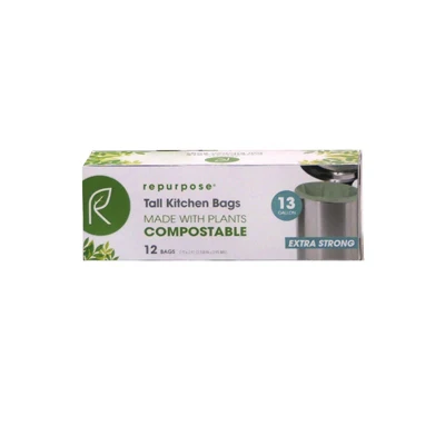 Reutilizar - Bolsas altas para cocina - Caja de 20 - 12 unidades (paquete de 20) Repurpose