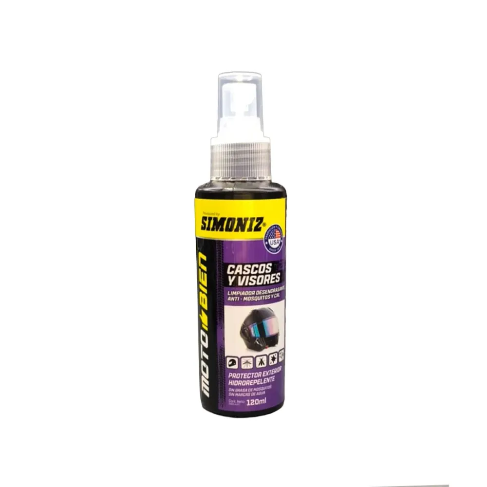 LIMPIADOR DESENGRASANTE DE CASCOS Y VISORES 120 ML RIDER HOUSE STORE
