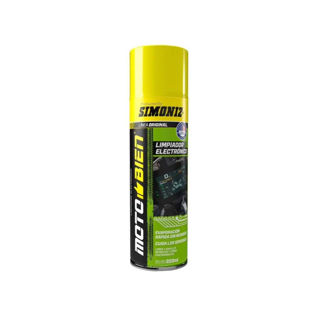 LIMPIADOR ELECTRONICO SIMONIZ MOTOBIEN 220 ML RIDER HOUSE STORE