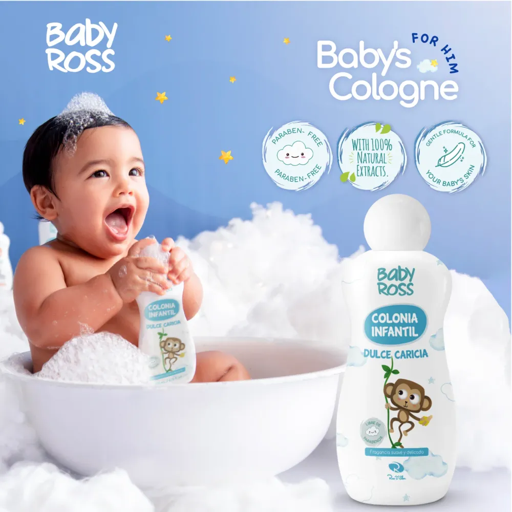 COLONIA DULCE CARICIA X400 ML + GRATIS COLONIA DULCES SUEÑOS X60 ML ROSS D' ELEN ROSS DE ELEN