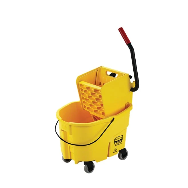 BALDE Y EXPRIMIDOR WAVEBRAKE CON PRENSA LATERAL, 26 QT Rubbermaid Commercial Products
