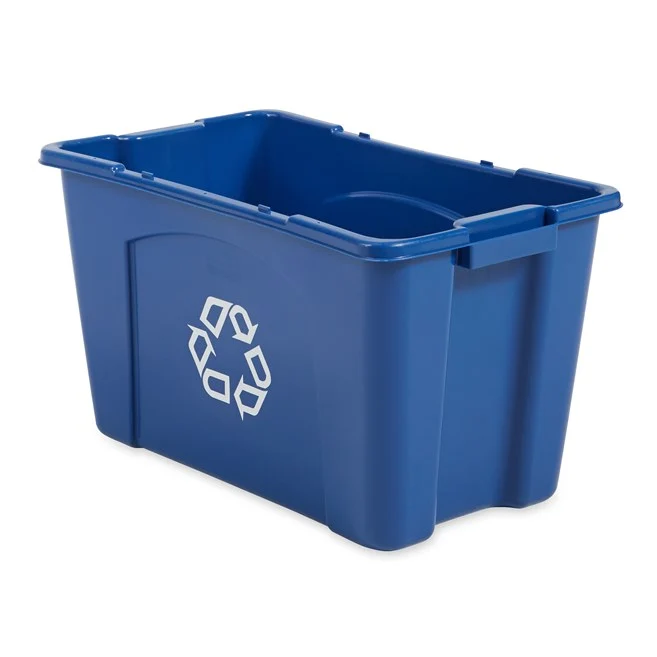 CAJA PARA RECICLAJE RCP AZUL, 18 GAL Rubbermaid Commercial Products