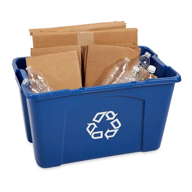CAJA PARA RECICLAJE RCP AZUL, 18 GAL Rubbermaid Commercial Products