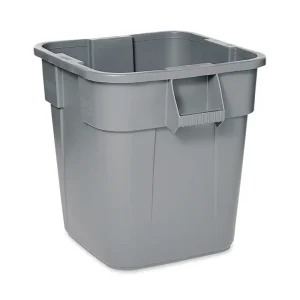 CONTENEDOR BOTE DE BASURA BRUT CUADRADO, 28 GAL Gris Rubbermaid Commercial Products