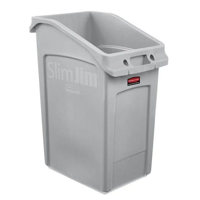 CONTENEDOR BOTE DE BASURA SLIM JIM BAJO EL ESCRITORIO, 23 GAL Rubbermaid Commercial Products