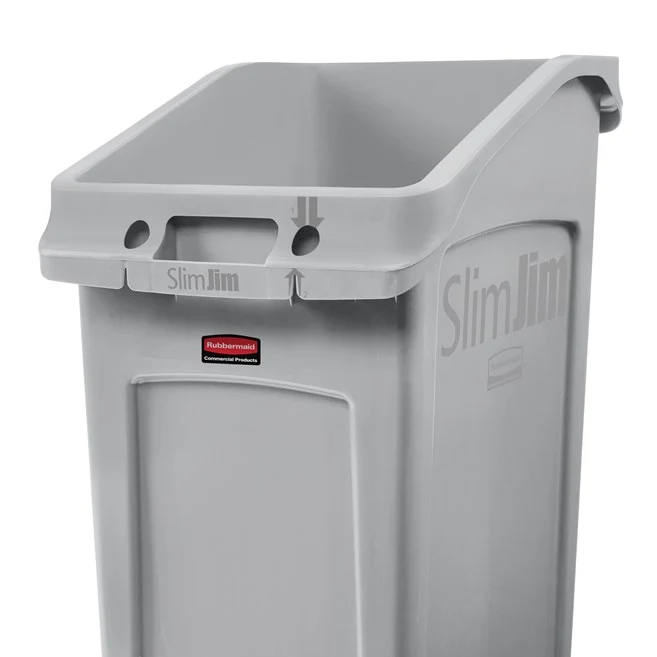 CONTENEDOR BOTE DE BASURA SLIM JIM BAJO EL ESCRITORIO, 23 GAL Rubbermaid Commercial Products
